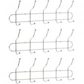 «Вешалка настенная на 5 двойных крючков, 40*8*13 см X2-254»