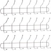 «Вешалка настенная на 7 двойных крючков, 56*8*13 см X2-256»