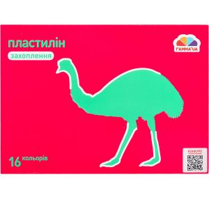 Купить «Пластилин «Захоплення»  16 цветов, 256 г «Гамма»  200314» в магазине color-it»