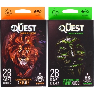 Купить «Карточная квест-игра «BEST QUEST»  рус ДТ-МН-14–06» в магазине color-it»