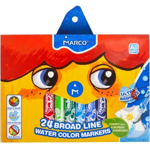 Купить «Фломастеры 24 цвета MARCO JUMBO 1632  /24  CB» в магазине color-it»