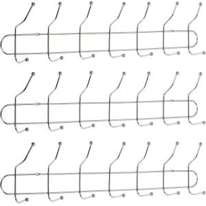 Купить «Вешалка настенная на 7 двойных крючков, 56×8×13 см X2–256» в магазине color-it»