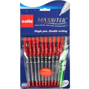 Купить «Ручка масляная MAXRITER CL727+ 1 Cello красная» в магазине color-it»