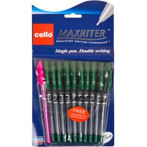 Купить «Ручка масляная MAXRITER CL727+ 1 Cello зеленая» в магазине color-it»