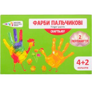 Купить «Краски пальчиковые 4+ 2 цвета, 240 мл Craft and Joy «Гамма»  322076  /Cr» в магазине color-it»