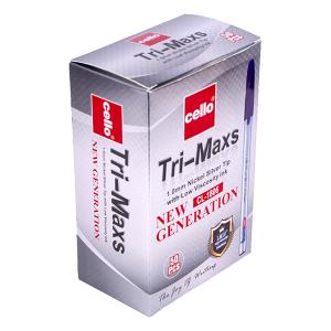 Купить «Ручка масляная «Tri-Maxs»  Cello CL1806–50 синяя» в магазине color-it»