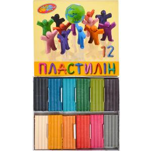 Купить «Пластилин 215 г 12 цветов «Колорит тон» » в магазине color-it»