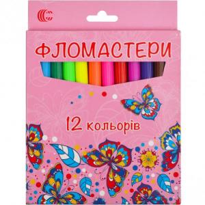 Купить «Фломастер 12 цветов «Картон»  «С»  950–12» в магазине color-it»