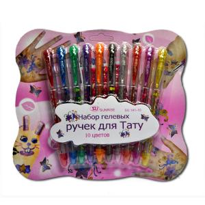 Купить «Набор ручек «tattoo»  10 цветов 8018–10» в магазине color-it»